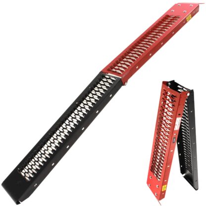 Black Pro Range Steel Folding Motorcycle Ramp Red Black (B5384) – Save ...